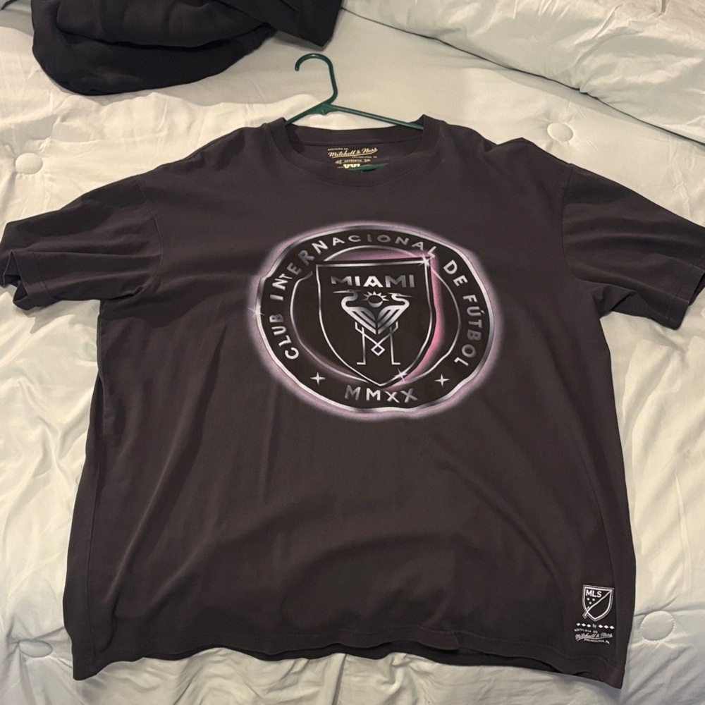Mitchell & Ness Black Miami Futbol Tee soccer 2xl xxl